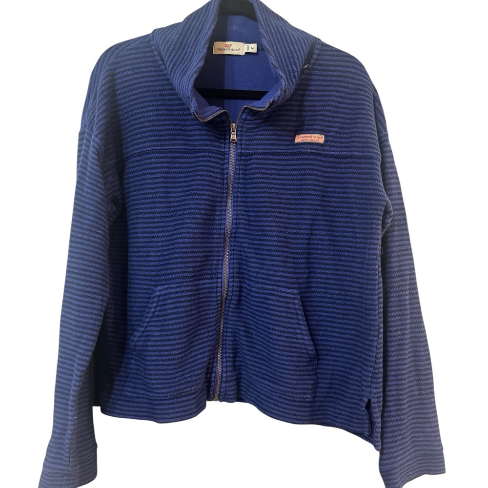 Vineyard Vines Blue Striped Cardigan